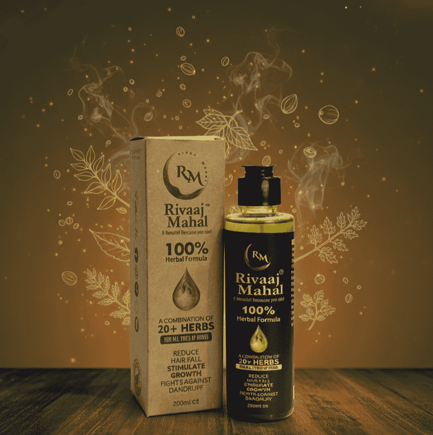Rivaaj Mahal Hair Oil - 200ml (For All Hair Types | Anti Hair Fall & Growth Oil)