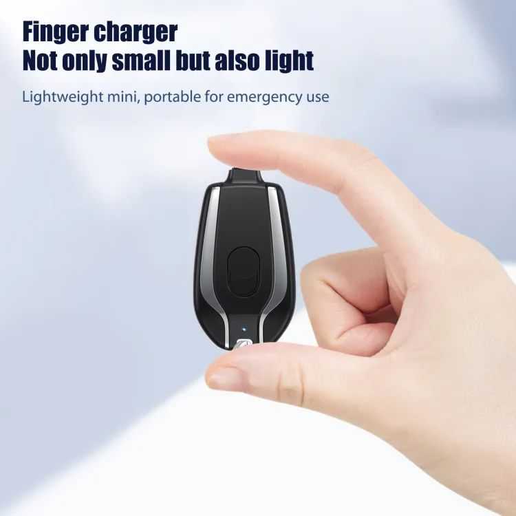 Iphone Keychain Phone Charger Emergency Power Banks Retractable Plug Power Fast Charging